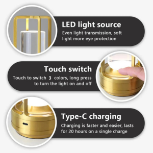 ShopKrafted Sleek Touch Control LED Lamp