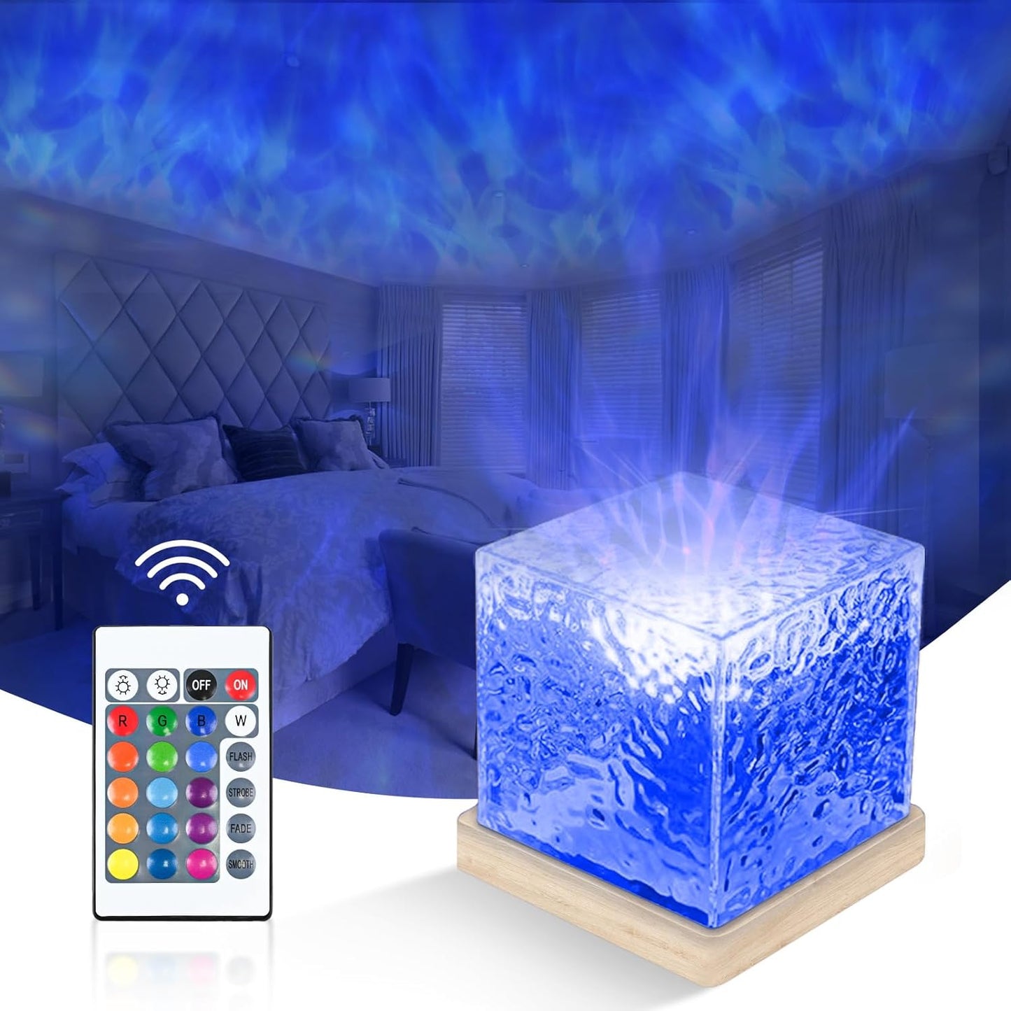 ShopKrafted Relaxing Wave Pattern Night Light