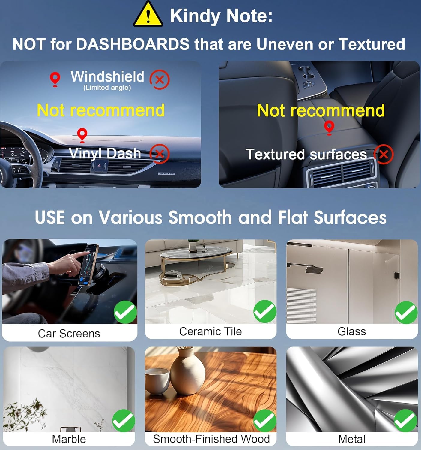 ShopKrafted 360° Dashboard Cell Phone Magnet Holder