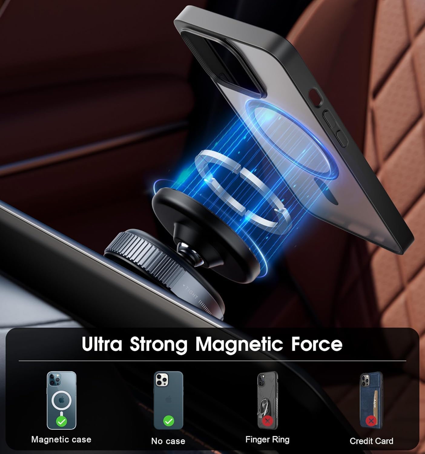 ShopKrafted 360° Dashboard Cell Phone Magnet Holder