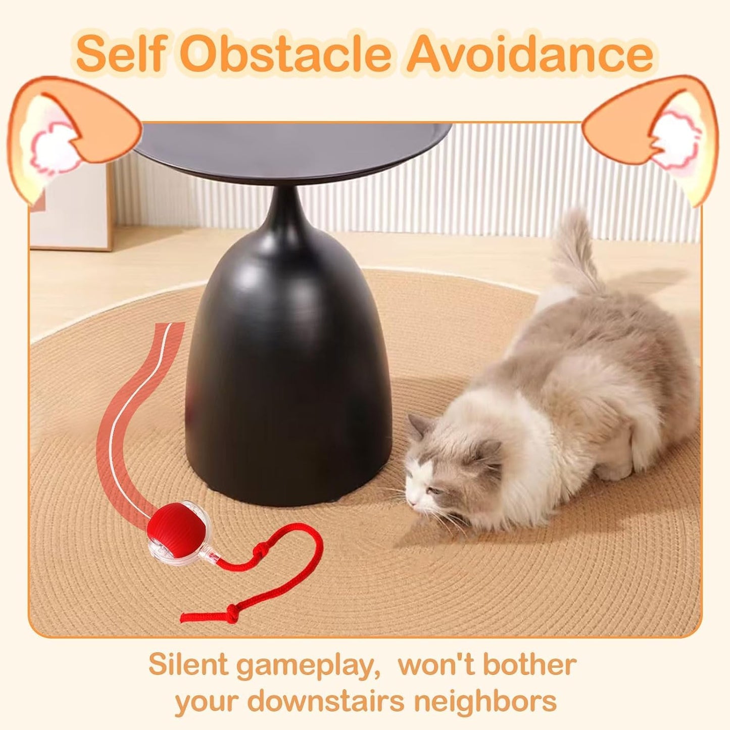 ShopKrafted Interactive Rolling Cat & Dog Toy