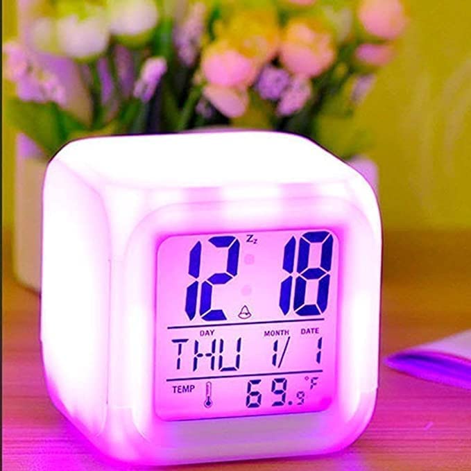 ShopKrafted Color Changing Digital Alarm Clock