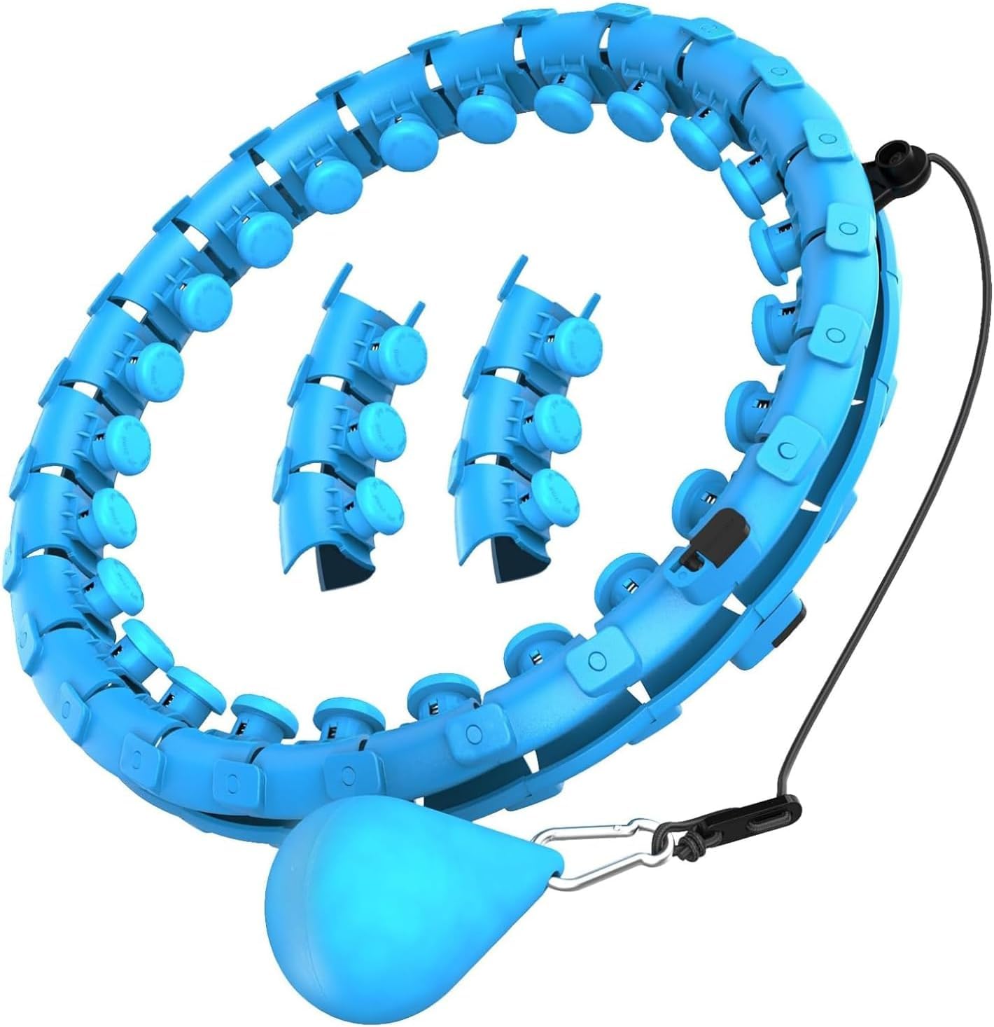 ShopKrafted Adjustable Weighted Fitness Hoop with Massage