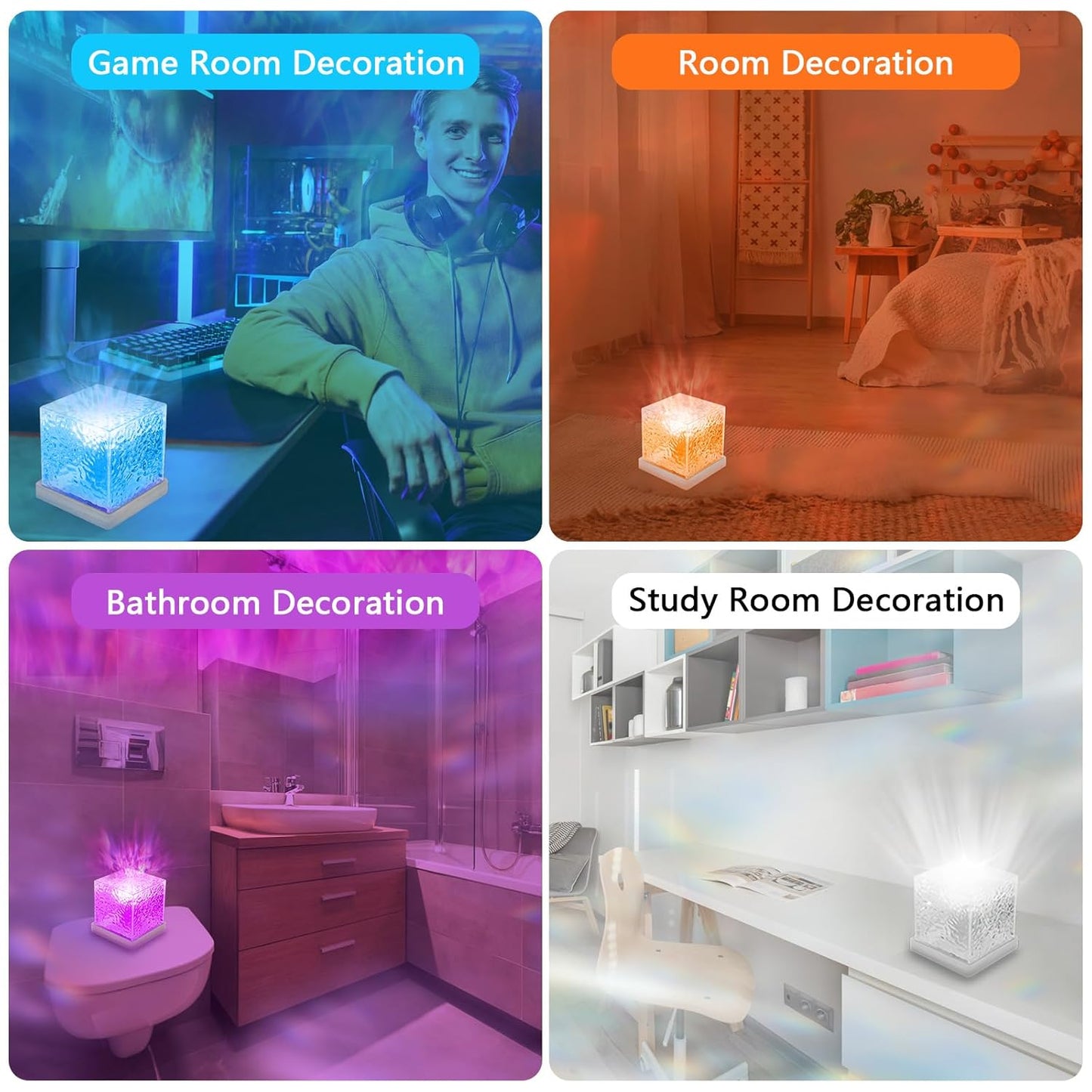 ShopKrafted Relaxing Wave Pattern Night Light