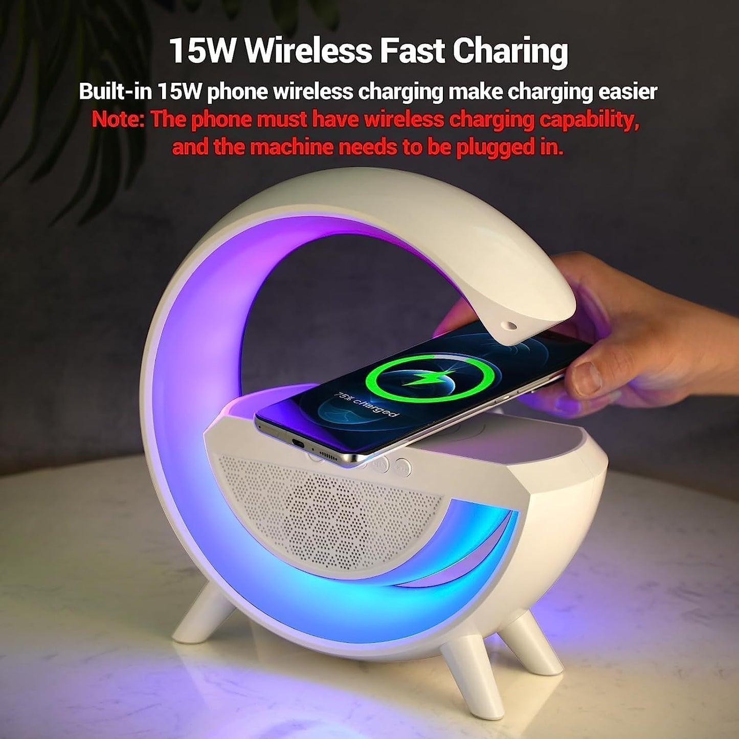 ShopKrafted G-Lamp Wireless Charging Speaker