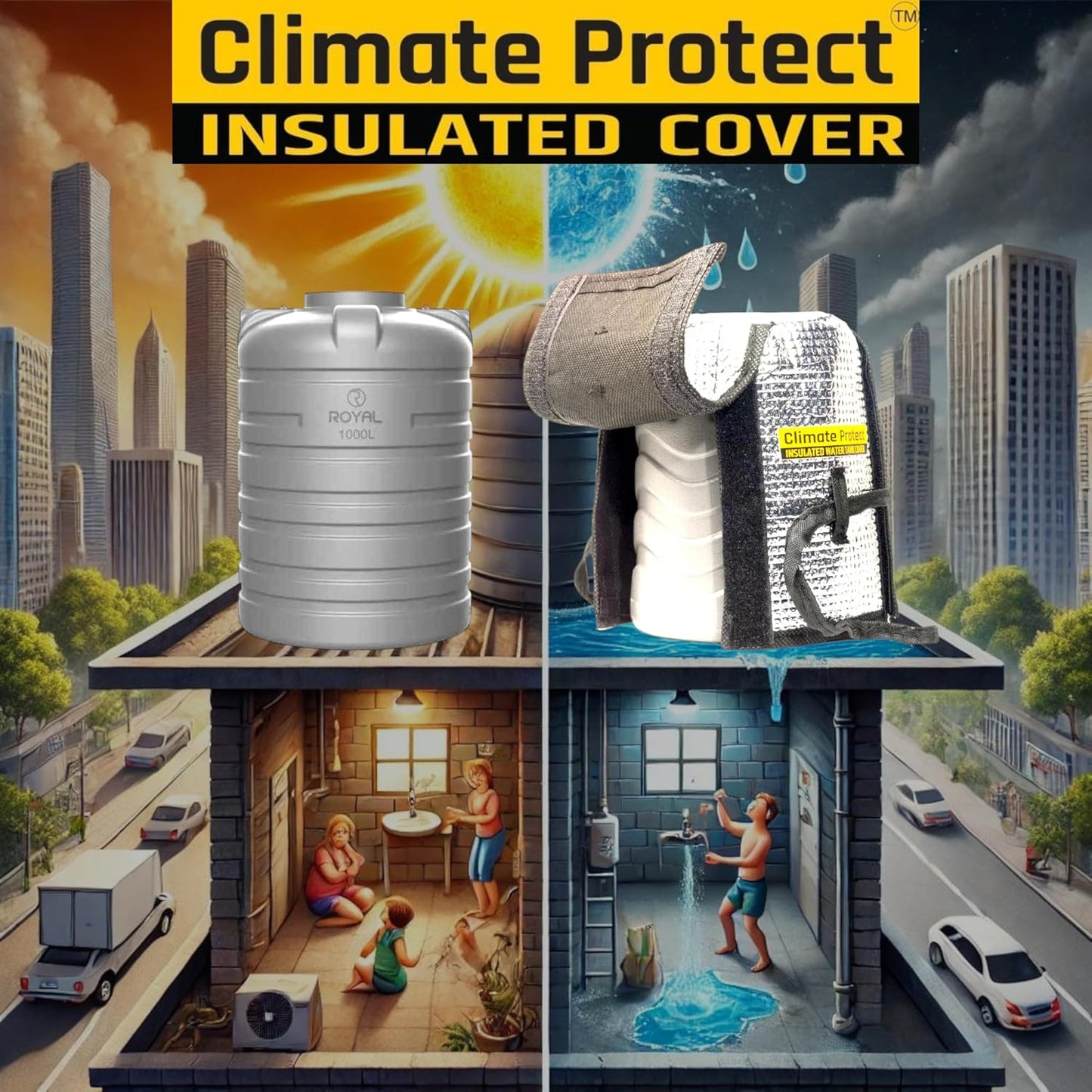 Water Tank Insulation Cover